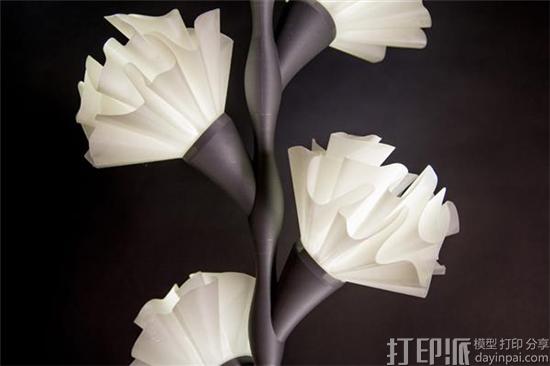 创意灯具 波兰设计师发布最新力作——3D打印蜀葵花形灯