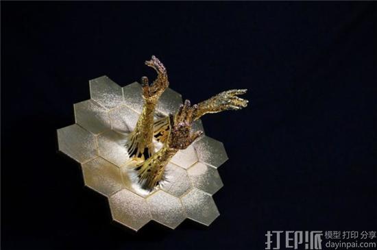 NASA邀艺术家观摩太空望远镜 催生出3D打印作品《探索》