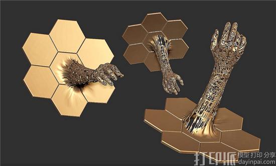 NASA邀艺术家观摩太空望远镜 催生出3D打印作品《探索》