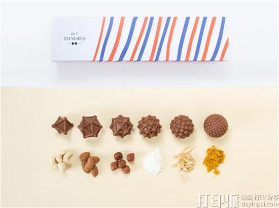 Les 3Dandies宣布将推出定制化3D打印巧克力服务