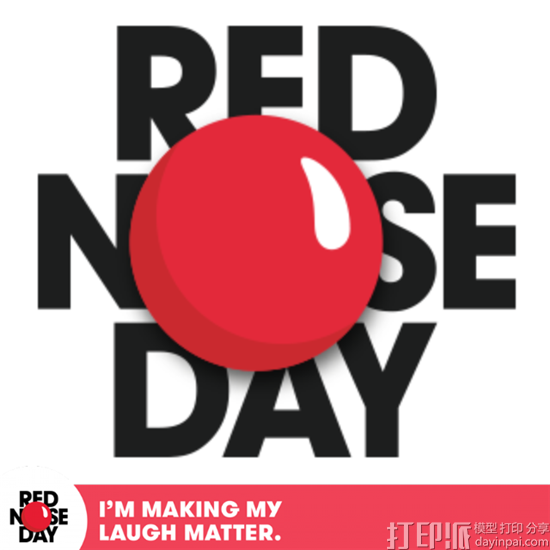 Digits2Widgets公司为英国红鼻子节3D打印名人漫画版红鼻子