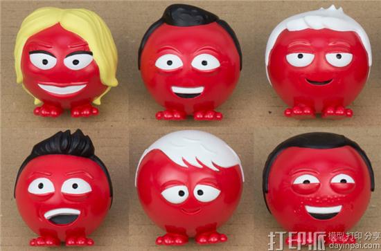 Digits2Widgets公司为英国红鼻子节3D打印名人漫画版红鼻子