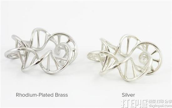 3D打印服务商i.materialise推出新的金属3D打印材料：镀铑黄铜