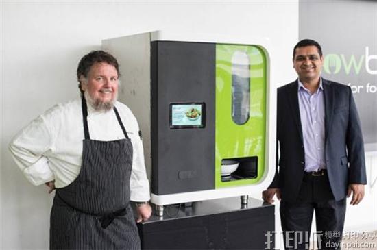 Chowbotics公司开发出制作沙拉的3D打印机 一分钟完成一份沙拉