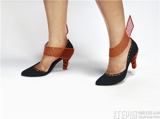 工业设计师创作出全3D打印的运动鞋和高跟鞋 华丽而优雅