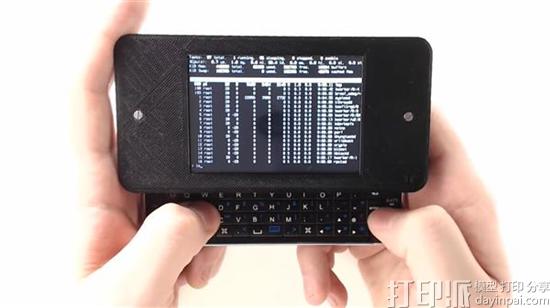 no-d-e.net推出采用3D打印外壳的树莓派手持式Linux设备