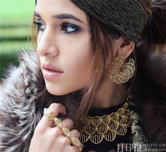 印度时尚首饰品牌Isharya推出首个3D打印首饰系列“无限花瓣”