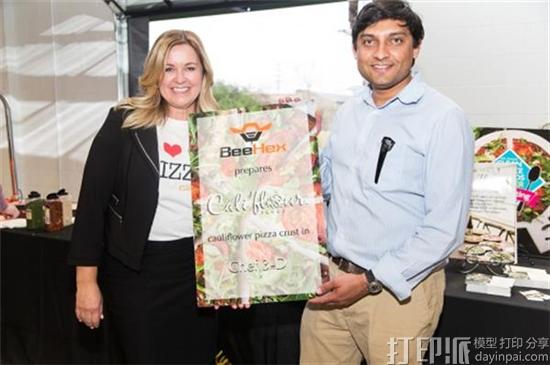3D打印食品公司BeeHex将与Cali’Flour合作推出3D打印素食匹萨 3D打印食品公司BeeHex将与Cali’Flour合作推出3D打印素食匹萨