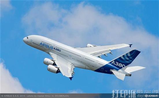 利勃海尔的3D打印飞机扰流板致动器阀块在空客A380上首次试飞成功