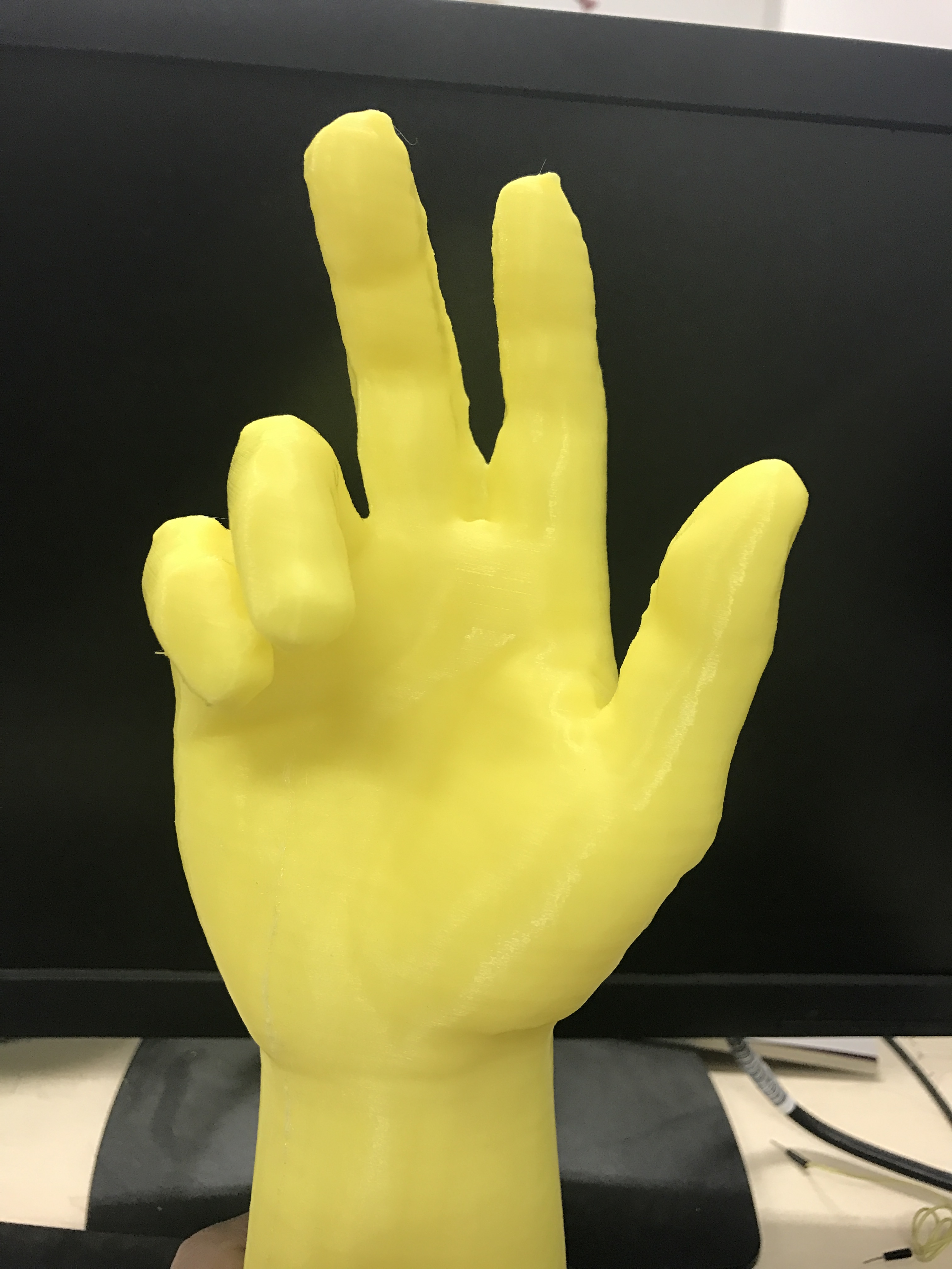 手3d打印实物照片