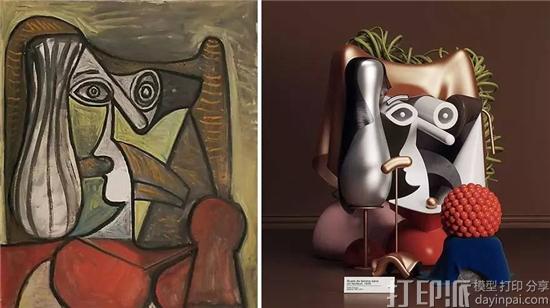 让名画立体起来 艺术家推出3D打印版“毕加索画作”