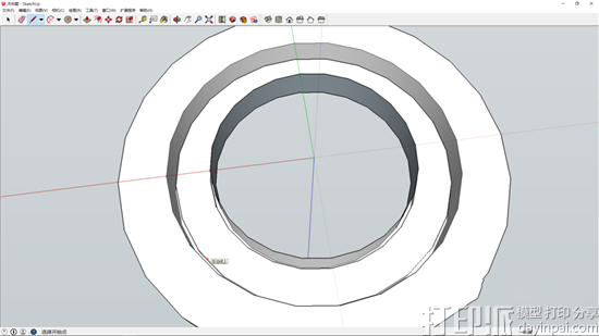 SketchUp建模教程——绘制胶带圆环3D模型