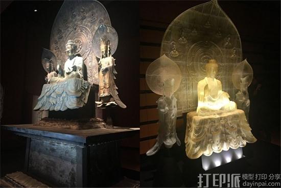 日本耗资2亿日元用3D打印复制日本国宝奈良法隆寺的释迦三尊像