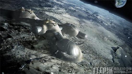 欧洲航天局最新技术：用仿月土壤和太阳能3D打印砖块