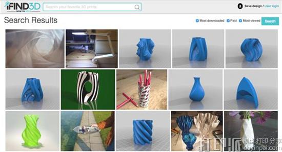 3D Ninja公司正式推出3D打印模型搜索引擎IFind3D的测试版