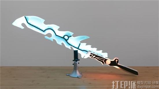 Ruiz兄弟3D打印出《塞尔达传说：荒野之息》中的蓝色守护剑