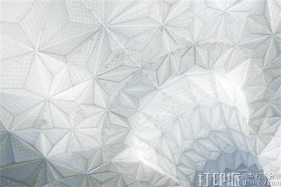 加拿大美发沙龙在天花板上安装11 x 5英尺的大型3D打印灯具