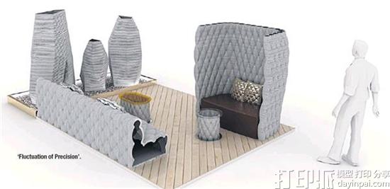 泰国设计师用混凝土3D打印出怀旧风格的花园家具系列