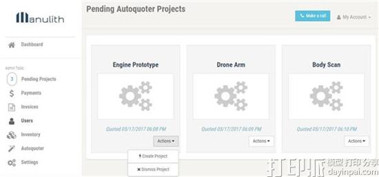 MakerOS为其3D打印业务管理工具新增自动报价功能
