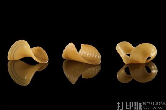 麻省理工学院科学家研制出可变形的3D打印意大利面