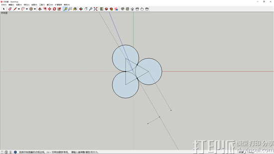SketchUp软件建模教程：绘制一个蘑菇云的3D模型