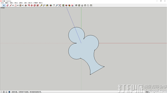 SketchUp软件建模教程：绘制一个蘑菇云的3D模型