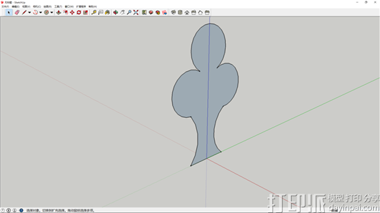SketchUp软件建模教程：绘制一个蘑菇云的3D模型