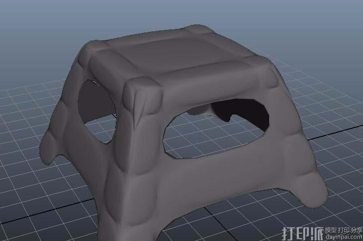 maya建模教程:创建小马扎凳子模型