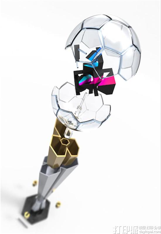 3DTrophyFactory为PES联赛世界总决赛制造3D打印奖杯