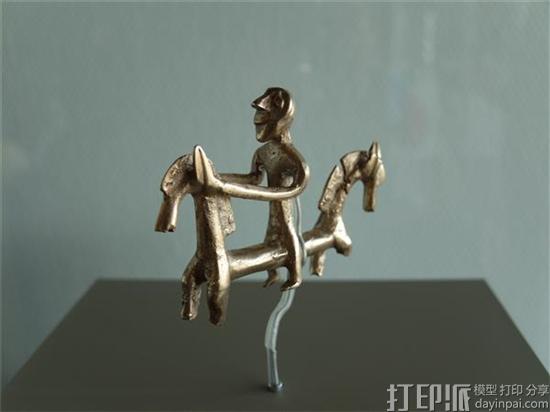 Concept Laser打造2800年多前的“骑马者”青铜雕像3D打印复制品