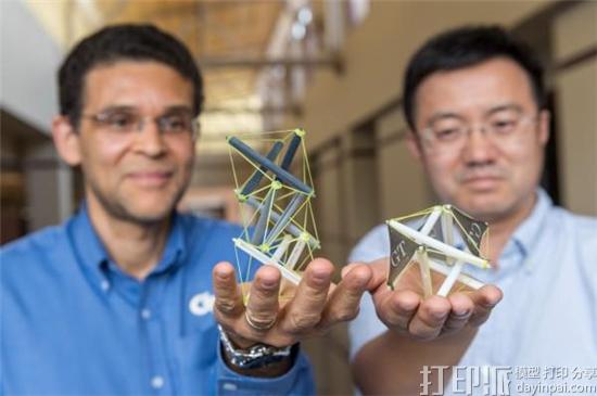 研究人员开发出通过控制温度使物体结构拉伸的新型3D打印技术