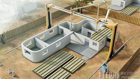 两天一栋房 Contour Crafting开始批量生产建筑机器人3D打印机