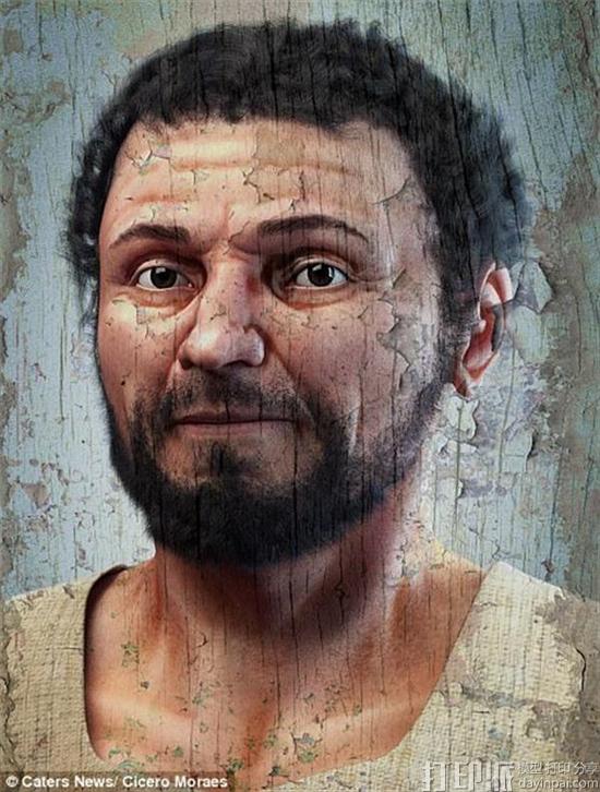 科学家利用3D扫描技术再现维苏威火山喷发中罹难男子的面容