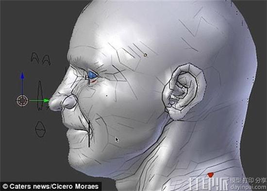 科学家利用3D扫描技术再现维苏威火山喷发中罹难男子的面容