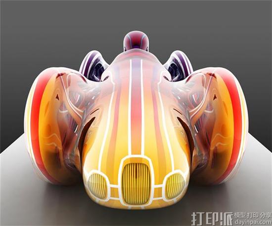 比利时艺术家用为2017古德伍德赛车节制作绚丽的3D打印奖杯