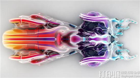 比利时艺术家用为2017古德伍德赛车节制作绚丽的3D打印奖杯