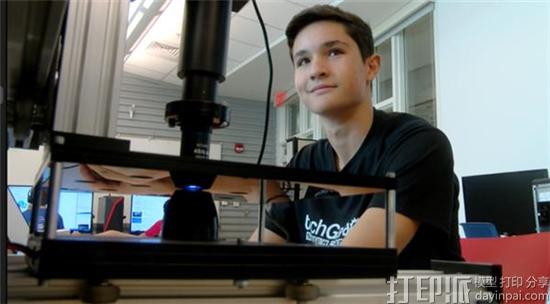 美国14岁少年通过3D打印和计算机程序发明出自动化癌症检测机 美国14岁少年通过3D打印和计算机程序发明出自动化癌症检测机