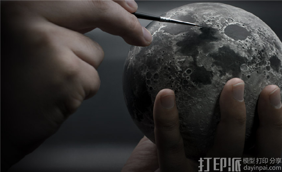 AstroReality推出集成AR技术的3D打印月球模型 现正众筹中