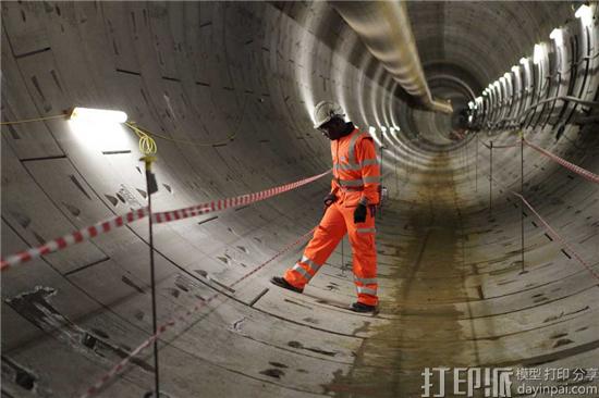 英国伦敦用3D打印技术打造火车隧道 预计在2019年底投入使用
