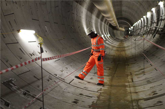 英国伦敦用3D打印技术打造火车隧道 预计在2019年底投入使用
