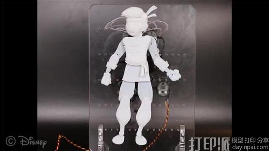 迪士尼研究中心研究出3D打印机械化动画角色 或用于未来电影制作