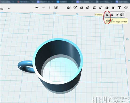 123D软件建模教程：绘制一个杯子的3D模型