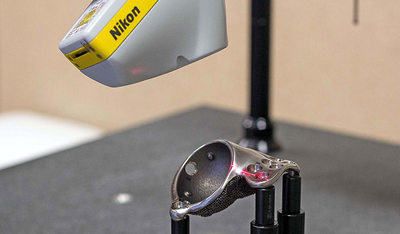 Ortho Baltic利用Nikon Metrology的扫描仪鉴定3D打印医疗植入物质量