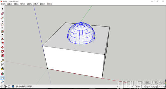 SketchUp软件中3D模型交错的运用教程