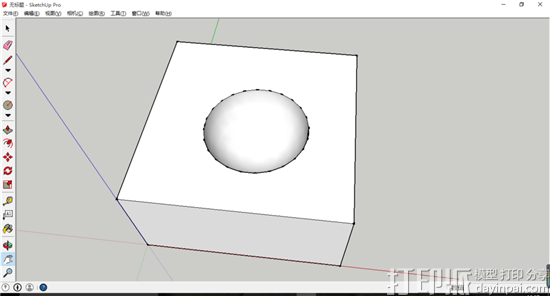 SketchUp软件中3D模型交错的运用教程