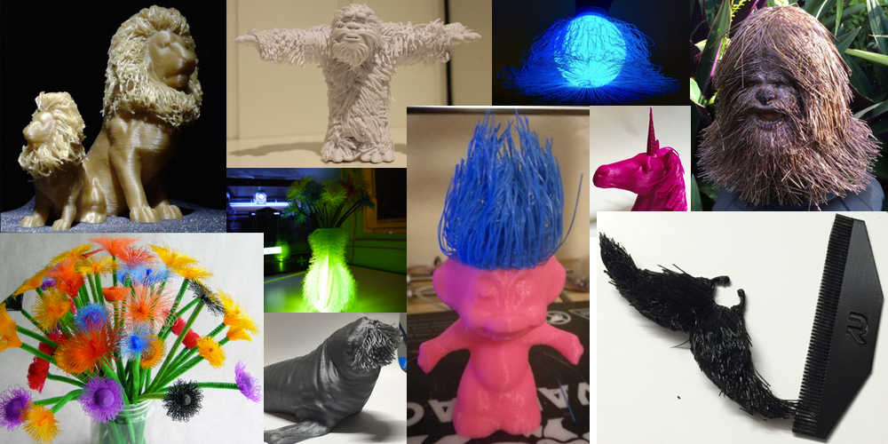 十款3D打印的毛茸茸的作品赏析