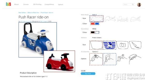 iBUS公司推出让用户自己定制3D打印玩具的在线平台