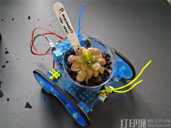 CSW推出能载着绿植去寻找阳光和新鲜空气的3D打印机器人Plantoids