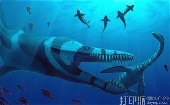 科学家利用3D打印研究出蛇颈龙如何在水中游动的秘密
