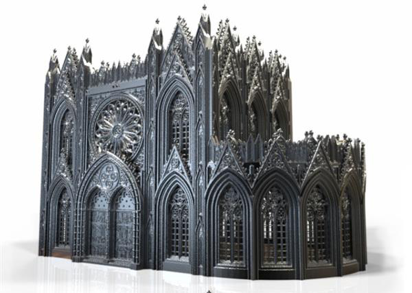 Printable Scenery发布3D打印哥特式建筑模型系列Rampage